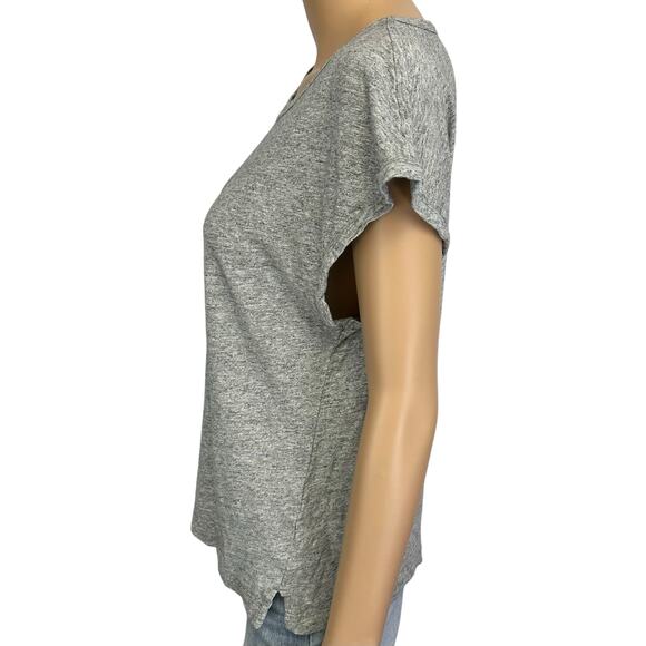 2/$15 J. Crew Drop Shoulder T-Shirt Gray Short Sleeve Cotton AS024 Size M - Picture 6 of 13